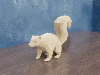 Low Poly Skunk