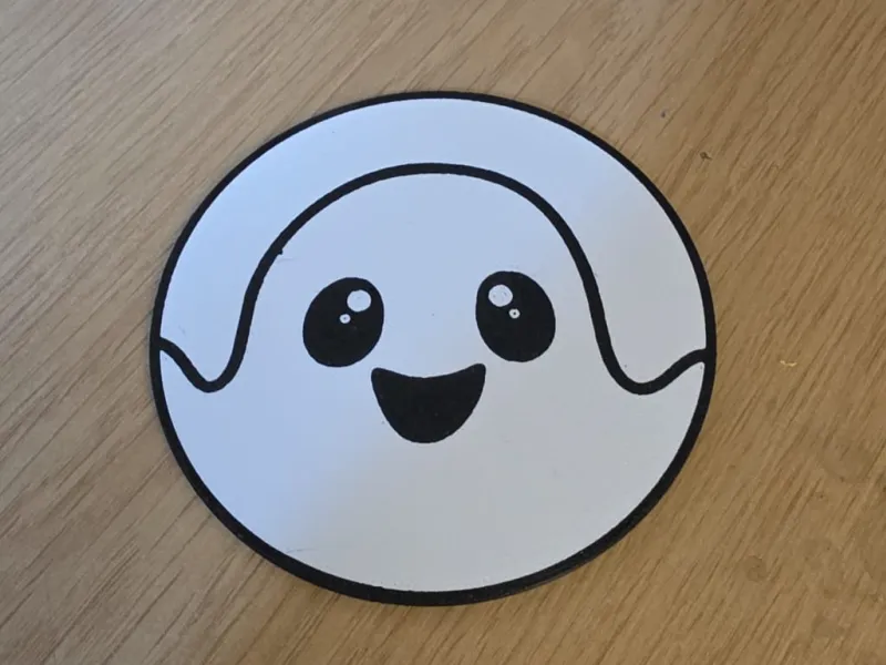 Ghost Coaster Halloween Decoration - multi-colour print