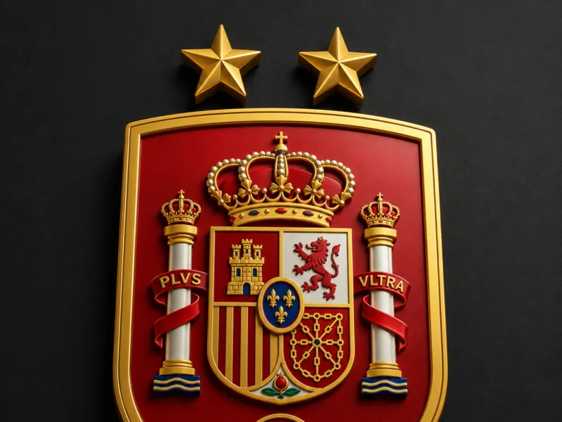 Escudo de españa con dos estrellas