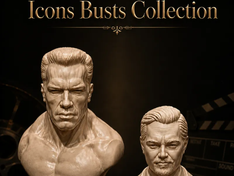 Cinema & Entertainment Icons Busts Collection