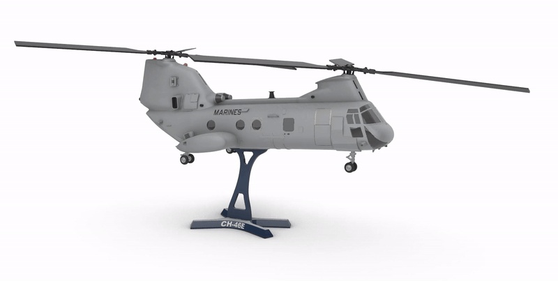 CH-46E Sea Knight (high detailed)