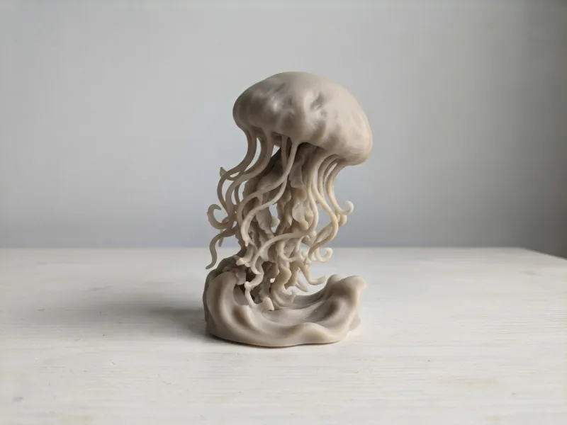 Escultura de Medusa de la Serie Acuario