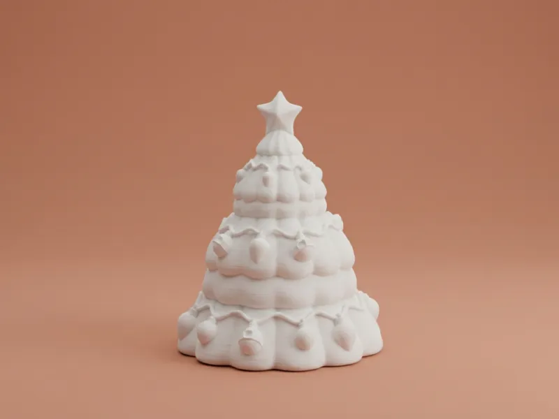 Decorated Christmas Tree – Festive 3D Model