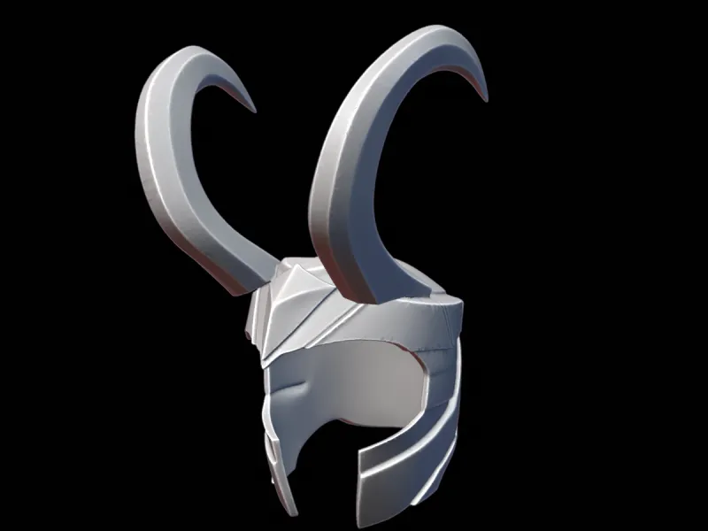 Ram Horn Warlord Helm Viking Horned Helmet STL 3D Printable