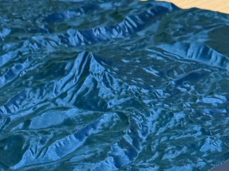 Mt Jefferson, Oregon, Tessera Esagonale Topografica
