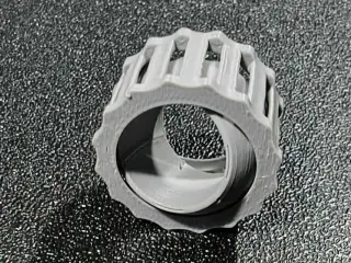 Gear type Fidget Ring Spinner with rotary core
