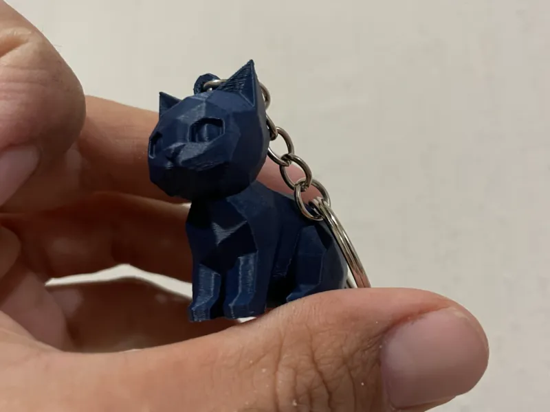 Geometric cat/Keychain