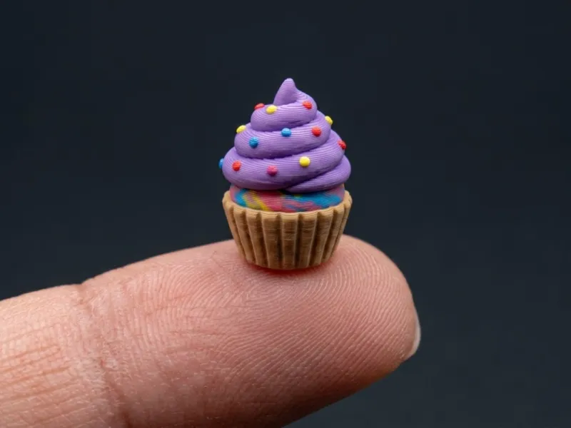 cupcake minuscolo 3d
