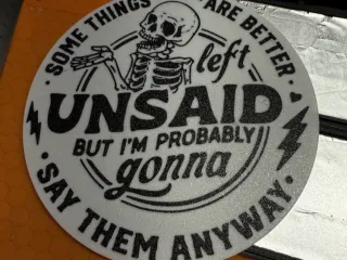 better left unsaid wall art