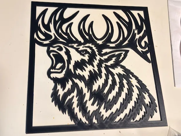 PLANTILLA DE PARED DE ALCE