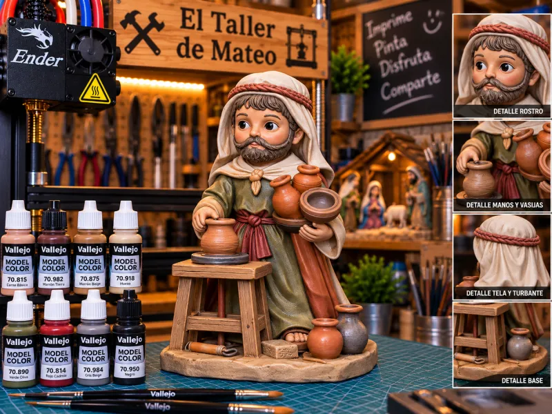 Töpfer der Krippe – Die Werkstatt von Mateo