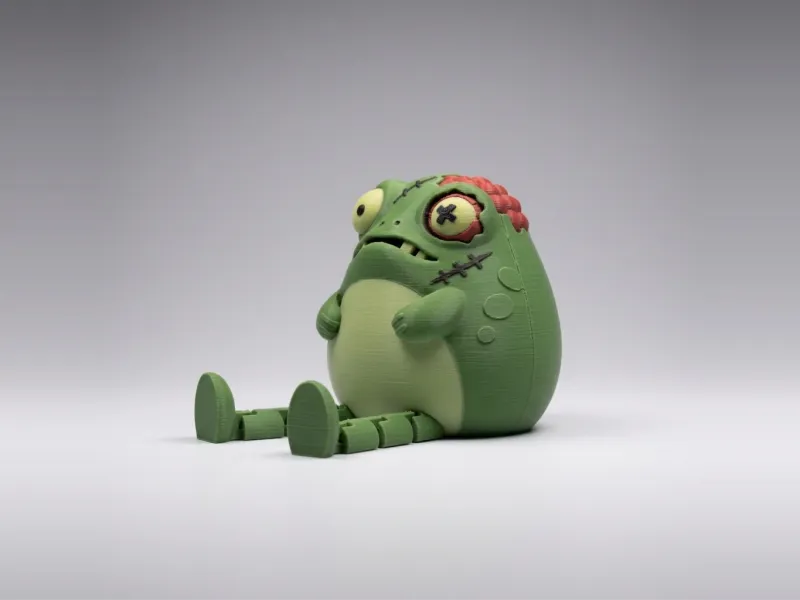 Zombie Frog - Flexi-Leg Sitting Buddy, Multicolor AMS