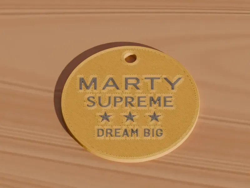 MARTY SUPREME Ping Pong - Keychain