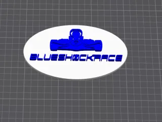 Blueshock race 3d print ready mark