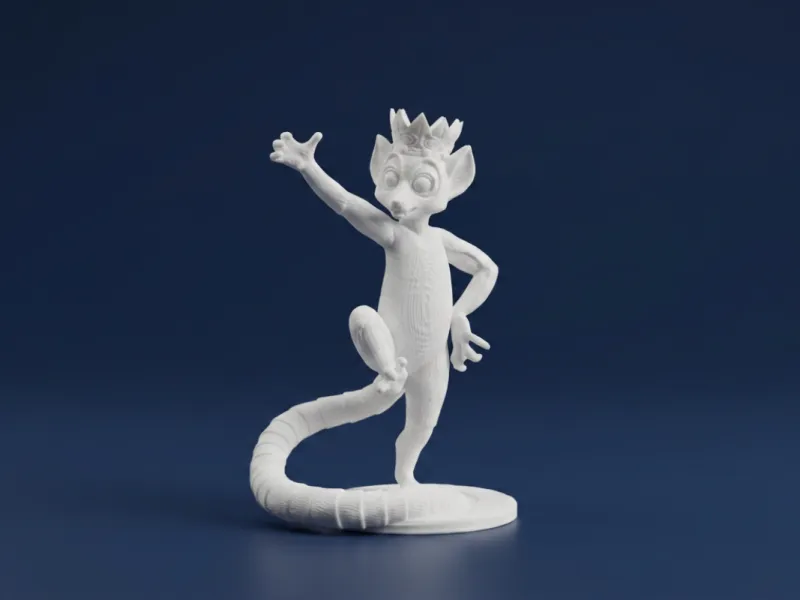 Roi Julien - Modèle 3D Madagascar