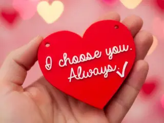 I choose you. Always. Valentines keychain for your love