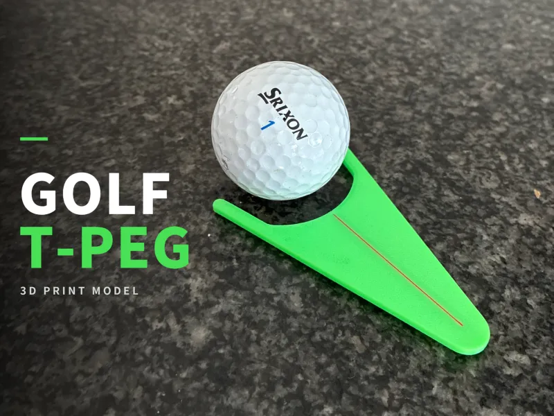 Golf Putting Alignment Tool – Aim Line for Putting T-Peg