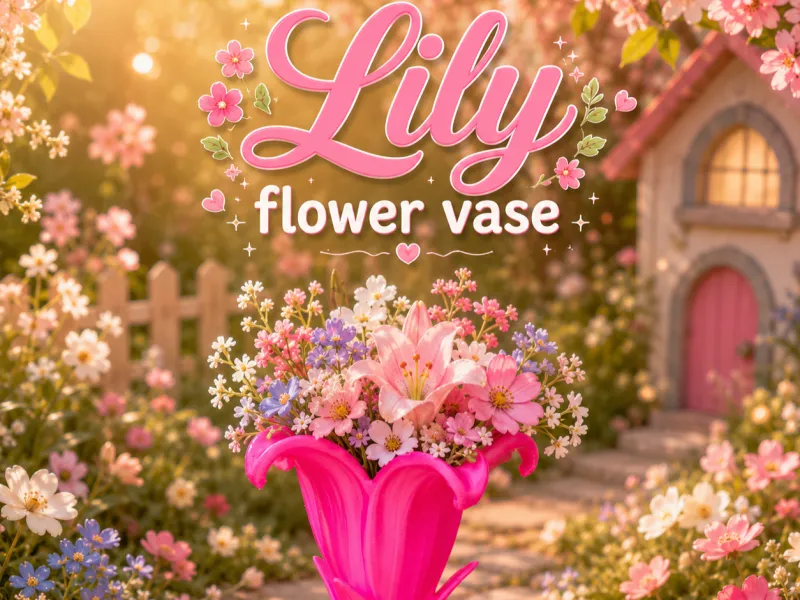 Vase à fleurs de lys