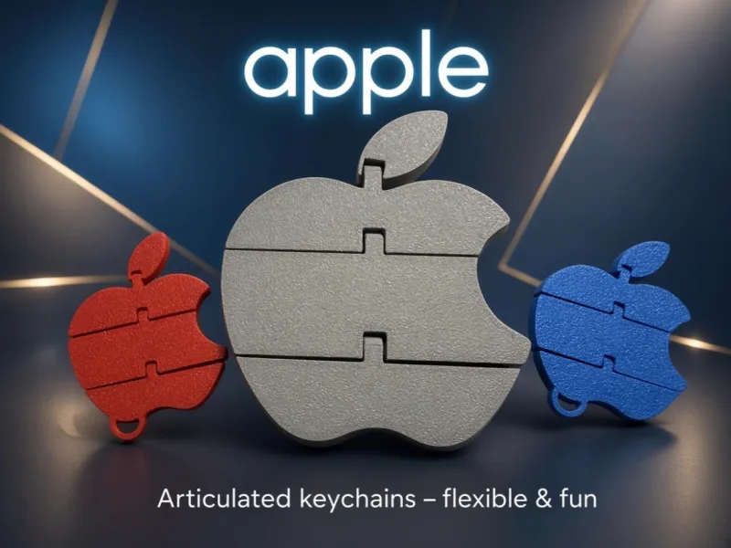Apple Fruit Keychain Articulated one print