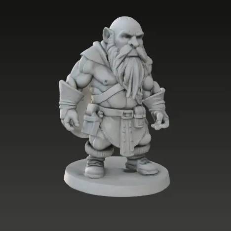 Dwarf - Tabletop figure without weapons