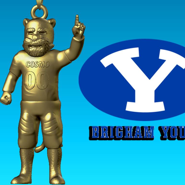 NCAA - Necklaces BYU COUGARS - Hanging Figurine
