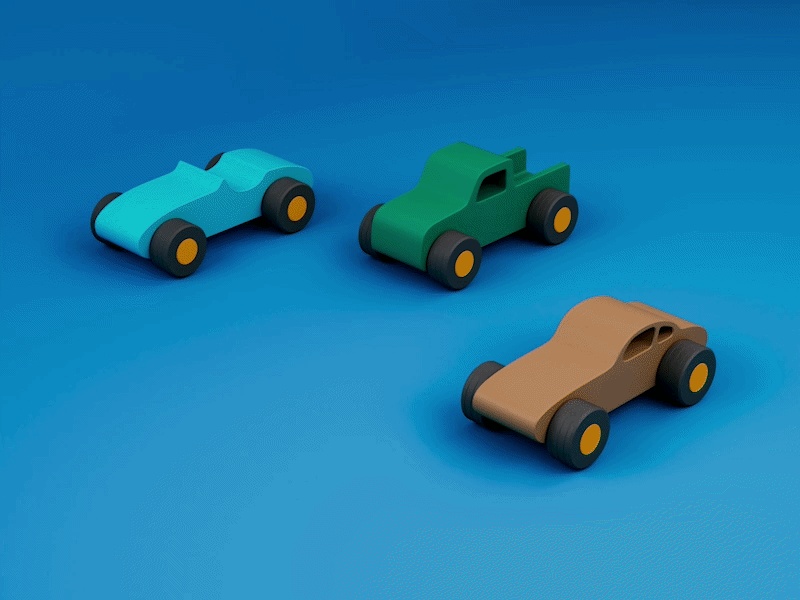 Modular Retro Toy Car Collection | 3 Classic Designs