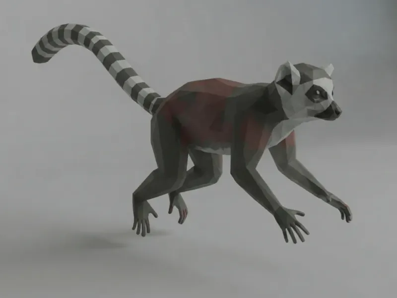 Low Poly Lemur