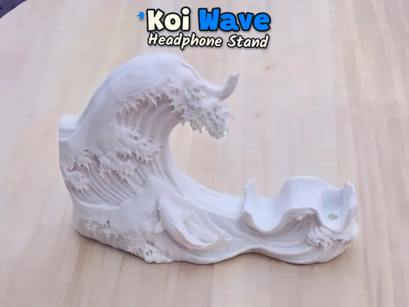 [FREE] JAPANESE KOI WAVE HEADPHONE STAND & CONTROLLER STAND