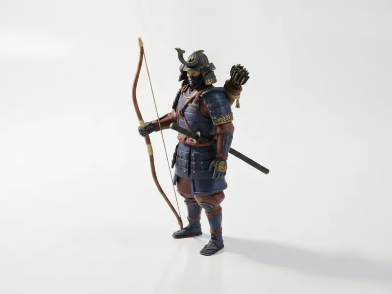 Samurai Archer Figurine Fantasy 3D Printable