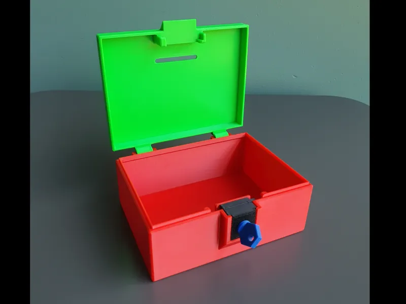 Coinbox with key lock