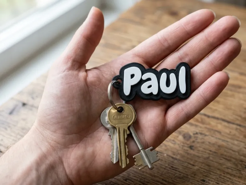 Llavero con nombre Paul