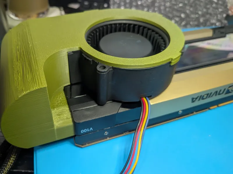 อะแดปเตอร์พัดลมสำหรับ Nvidia Tesla V100