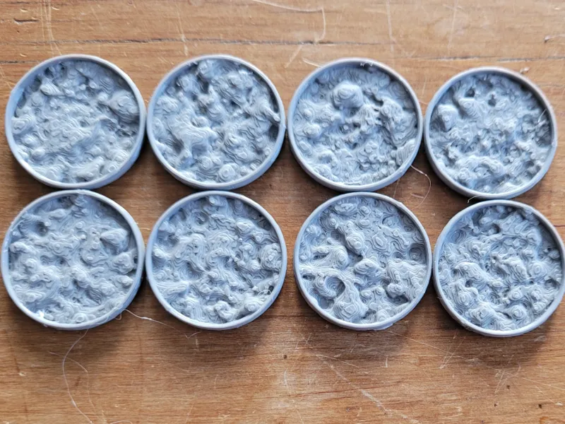 25mm terrain base - snowy ground