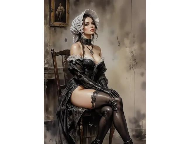 Noir Veiled Enchantress 8K Hochauflösend