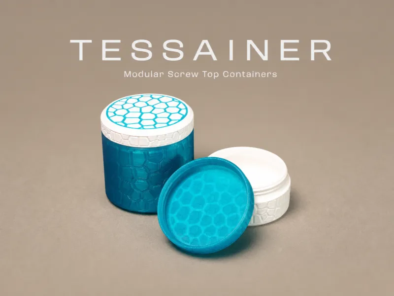 TESSAINER 60 Voronoi Screw Top Containers