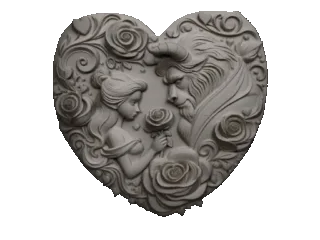 Beauty and the Beast wall decoration