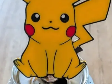 Pickachu can opener/lid