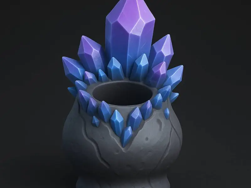 Crystal vase decor 2