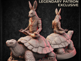 Rabbitfolk Monk Riding a Giant Tortoise-0