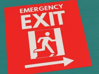 Emergency Exit sign