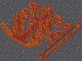 Mechanical principles Toy - reciprocating rack mechanism