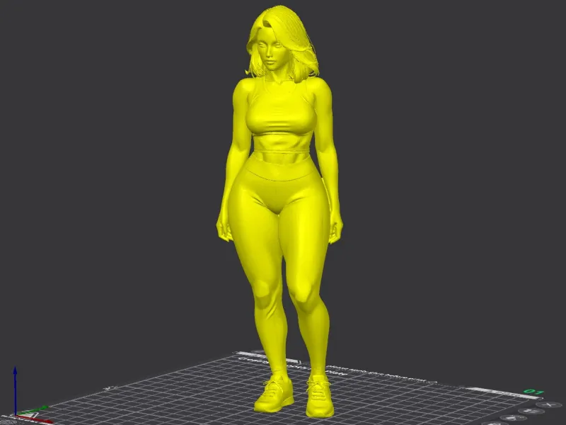 Fitness Woman Sportswear Figurine