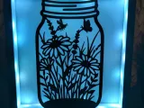 Wildflower Mason Jar - Modular Light Box Insert-0