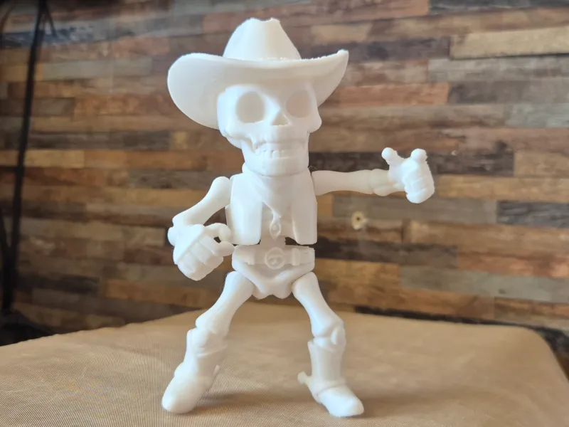 Squelette cowboy articulé