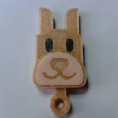 PRINT-IN-PLACE DOGGY KEYCHAIN-0
