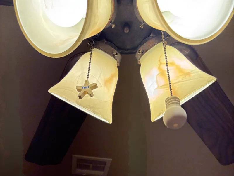 Fan and Light Chain Pulls
