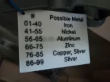 Metal Type Card for Metal Detector-0