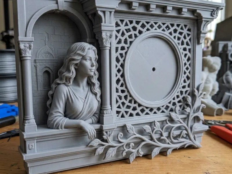 Ornate Shanasheel Window - Clock 3D Print