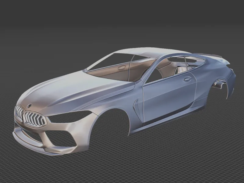 BMW M8 Body STL