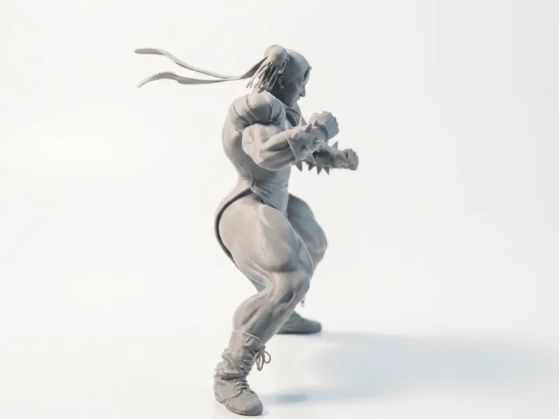 Figurinha da Chun Li Musculosa Personagem de Jogo para Impressão 3D